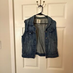 J. Crew Light Blue Denim Vest